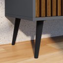 Ver imagem 6 de Aparador Cantinho do Café com Três Portas Wood New:cinza/ripado