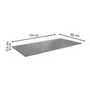 Ver imagem 3 de Mesa P/ Cozinha Elba C/ Tampo de Vidro 150cm Cromada - Kappesberg