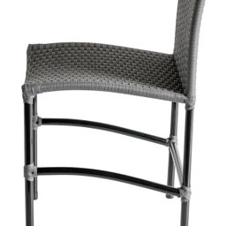 Cadeira Havaí em Fibra Sintética Trama Dupla Artesanal para Área de Churrasco - Cinza Estonado - 2 Cadeira Havaí em Fibra Sintética Trama Dupla Artesanal para Área de Churrasco - Cinza Estonado - 2