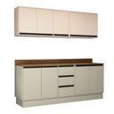 Ver imagem 2 de Cozinha Completa Áurea 9 Portas 3 Gavetas Verde Oliva/creme - Politorno