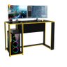 Mesa Gamer para Computador Preta Amarela Politorno - 2