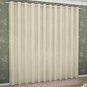 Ver imagem 1 de Cortina Tecido Liso Blackout Bege Izaltex 2,60x2,30m