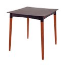 Ver imagem 1 de Mesa Tramontina Diana 70x70 cm em Polipropileno Marrom com Pernas de Madeira Eucalipto