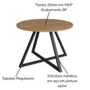 Ver imagem 5 de Mesa de Jantar Redonda 110 Cm 25933 Nogal Sevilha Preto Artesano