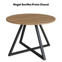 Ver imagem 4 de Mesa de Jantar Redonda 110 Cm 25933 Nogal Sevilha Preto Artesano
