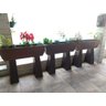 Vaso Planta 100x30 Jardineira Floreira Suporte Polietileno BGPLASTICOS V5100S BRANCO 006 - 2