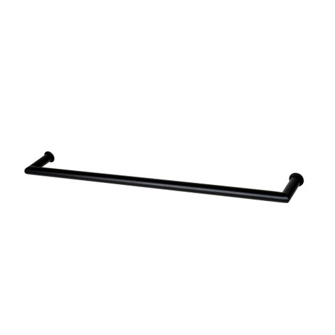 Porta Toalha Toalheiro de Banho Banheiro 60cm em Aço Inox Black Matte Linha Tessália Stainless