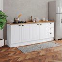 Ver imagem 2 de Balcao Tampo 120cm Balcao Cooktop 80cm Americana Branco Nature Henn