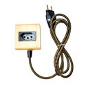 Ver imagem 1 de Extensão Madeira Régua Elétrica 1 Tomada Preta