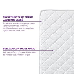 Colchão de Solteiro Nuvem D23 188 x 88 x 15cm Casatema - 4