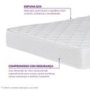 Ver imagem 3 de Colchão Solteiro Espuma D23 88CMX15CMX188CM Nuvem Casatema MadeiraOriginals Branco