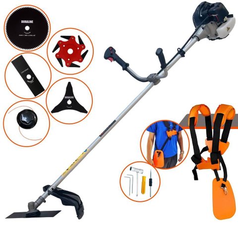 Roçadeira Profissional Anmax Cg430b À Gasolina 43cc 1,7hp 12.000rpm C/ 5 Opções de Corte