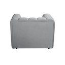 Ver imagem 4 de Poltrona Mona Decorativa Moderna Sala de Estar Recepção Bouclê Cinza
