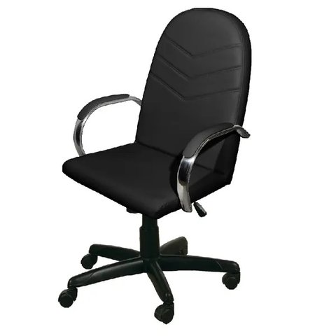 Cadeira Escritório Giratória Verona Preta Movelaria Toigo