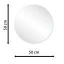 Ver imagem 4 de Espelho Multiuso Lapidado Pendurador 50 cm Redondo
