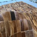 Ver imagem 3 de Tapete Couro Quadriculado Castanho 1,50x2,50 S/b Pç 3x9cm