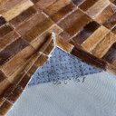 Ver imagem 5 de Tapete Couro Quadriculado Castanho 1,50x2,50 S/b Pç 3x9cm