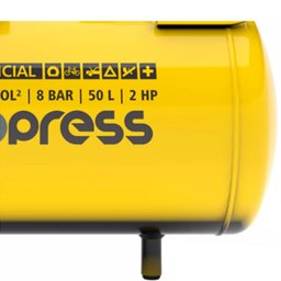 Motocompressor de Ar 8,2 Pés 2hp 50 Litros 220v Pressure - 5