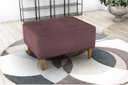 Ver imagem 3 de Kit 2 Puff Decorativo Piva Suede Rose