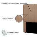Ver imagem 4 de Cabeceira Queen 1,60m Toledo Suede - Pallazio Bege