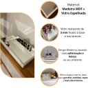 Ver imagem 4 de Bandeja Espelhada Decorativa 30x50cm Luxo Sala Aparador Bar