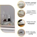 Ver imagem 3 de Bandeja Espelhada Decorativa 30x50cm Luxo Sala Aparador Bar