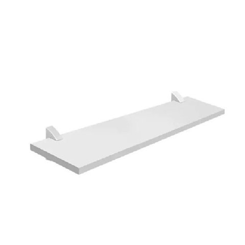 Prateleira Decorativa 90x20cm com Suporte em MDF Branca para Sala, Quarto, Cozinha, Escritório