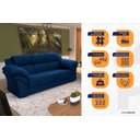 Ver imagem 4 de Conjunto Sofá Windsor Velut 3 e 2 Lugares 2,04m e 1,59m - King House