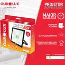 Ver imagem 4 de Projetor Led Slim 30w Preto 3000k - Ourolux Refletor Led Slim 3000k 30w Preto Bivolt