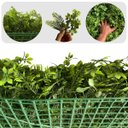 Ver imagem 1 de Kit 16 Placas de Folhagem Artificial Luxo para Jardim Vertical e Parede Moderna