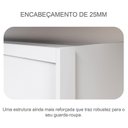 Ver mais imagens de Guarda Roupa Casal New Messina e Gaveteiro Milão com Chave Neve - Novo Horizonte