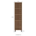 Ver imagem 3 de Paneleiro 55cm com 2 Portas Havana Multimóveis Cr20313 Rovere/champanhe