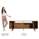 Ver imagem 6 de Rack para TV até 65 Polegadas Madesa Cancun com Pés Rustic Cor:Rustic