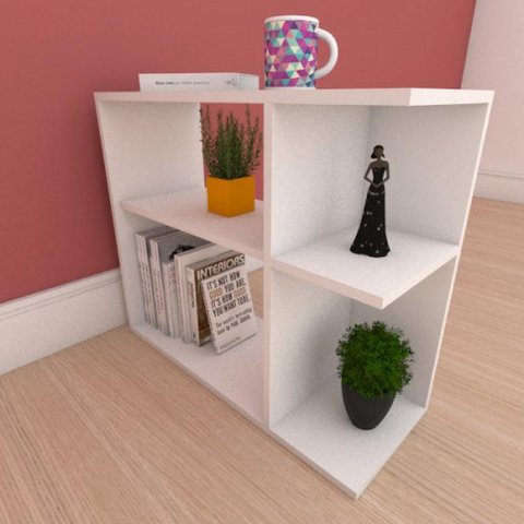 Mesa Lateral Branca Aparador de Sofa Sala Mesa Lateral Cama Mesa de Canto Mesa de Cabeceira