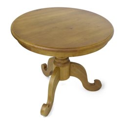 Mesa de Canto Redonda 90x90cm em Madeira Troia - Iaza Móveis - 3