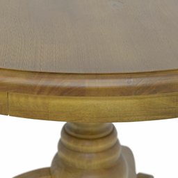 Mesa de Canto Redonda 90x90cm em Madeira Troia - Iaza Móveis - 4