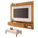 Ver imagem 1 de Home Suspenso Zenith Cinamomo Off White com Mesa de Centro Liz Off White - Hb Móveis