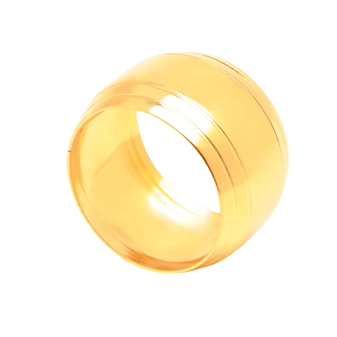 Jogo C/ 4 Anéis Guardanapo Itália Dourado 3 Cm Mimo