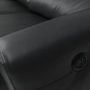 Ver imagem 6 de Sofá Sala de Cinema Elétrico Maldivas Reclinável Retrátil 4 Lugares 281cm Couro Preto G40 - Gran Bel
