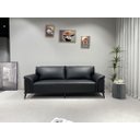 Ver imagem 3 de Sc-2308 Conjunto Internacional Sofá 2,20m+2 Poltronas Preto Material Ecológico Sala Tv Luxo Conforto
