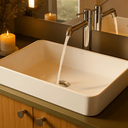 Ver imagem 2 de Cuba para Banheiro Kohler Vox de Sobrepor Retangular 57x41cm Branca 5373BR-0| 5373BR-0 Branco