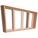 Ver imagem 4 de Janela de Madeira Vitro de Correr Panorâmico Reto Padrão Cedro Batentes de 14 Cm - 2.00(l)x1.20(a)