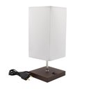 Ver imagem 4 de Abajur Luminaria de Mesa Quadrado e Interruptor Ref 49 Decoração Casa Sala Quarto Escritório Moveis