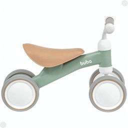 Bicicleta de Equilíbrio Infantil Verde 4 Rodas Buba - 6