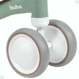 Bicicleta de Equilíbrio Infantil Verde 4 Rodas Buba - 5
