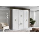 Ver imagem 2 de Guarda Roupa 7 Portas 02 Gavetas Casal ou Solteiro Espaçoso Compacto - Branco
