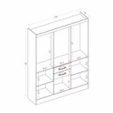 Ver imagem 4 de Guarda Roupa 7 Portas 02 Gavetas Casal ou Solteiro Espaçoso Compacto - Branco