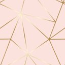 Ver imagem 4 de Papel de Parede Adesivo Zara Rosa Detalhes Gold Rolo 15m