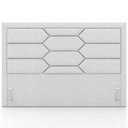 Ver imagem 3 de Cabeceira Cama Box Queen 160cm Estofada Nora P05 Linho Cinza Claro - Lyam Decor