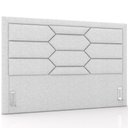 Ver imagem 1 de Cabeceira Cama Box Queen 160cm Estofada Nora P05 Linho Cinza Claro - Lyam Decor